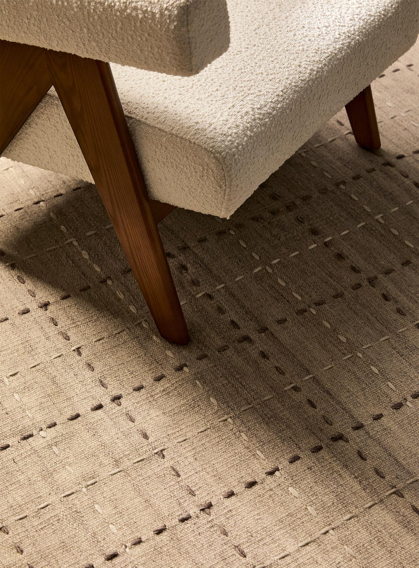 Modern Stitch Handwoven Rug