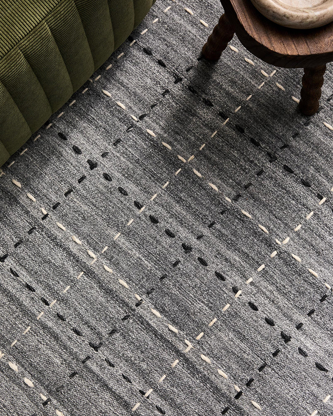 Modern Stitch Handwoven Rug