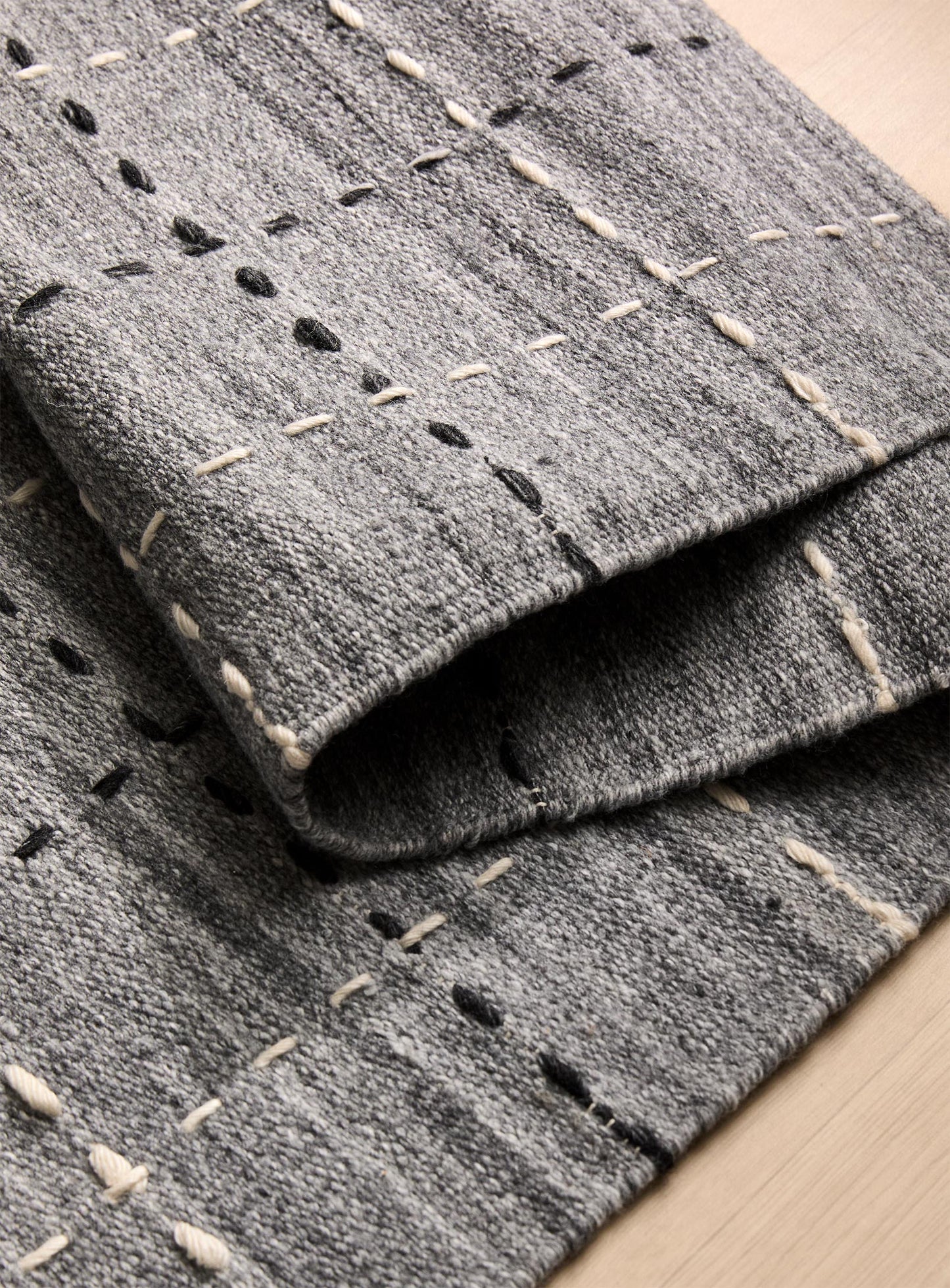 Modern Stitch Handwoven Rug