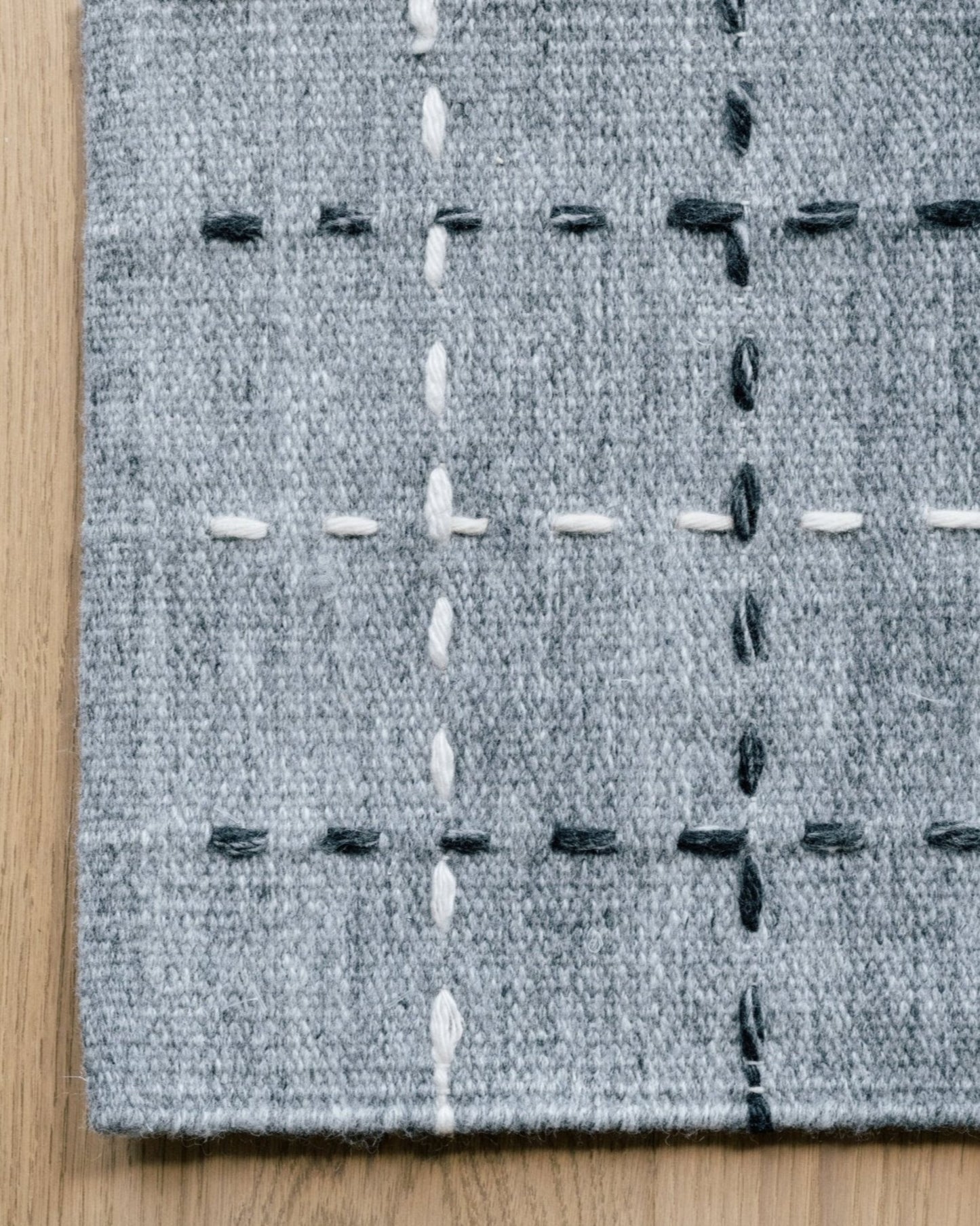 Modern Stitch Handwoven Rug
